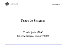 testes_sistemas-2 - Instituto de Computação