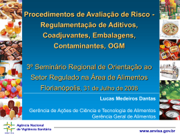Ger&ecirc;ncia de A&ccedil;&otilde;es de Ci&ecirc;ncia e Tecnologia de Alimentos