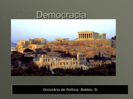 Democracia por Norberto Bobbio