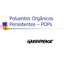 Poluentes Orgânicos Persistentes – POPs