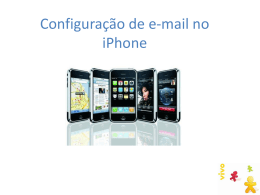 Configuração de email no Iphone