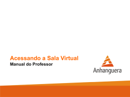 Acessando a Sala Virtual - Faculdade Anhanguera Sorocaba