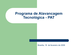 Programa de Alavancagem Tecnológica - PAT