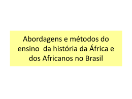 Abordagem da história da África no ensino de história