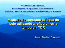 TDR - LEB/ESALQ/USP - Universidade de São Paulo
