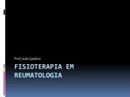 Fisioterapia em Reumatologia - Universidade Castelo Branco