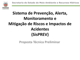 Sistema de Prevenção, Alerta, Monitoramento e Mitigação