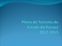 Slide 1 - Turismo no Paraná