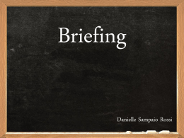 O que é um Briefing?