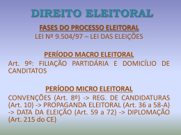 DIREITO ELEITORAL