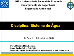 1aula - Departamento de Engenharia Ambiental