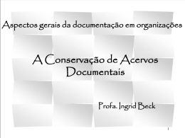 A Preserva&ccedil;&atilde;o de Couros e Pergaminhos