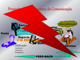 Proposta de um Esquema de Comunica&ccedil;&atilde;o