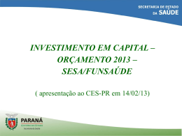 Investimento em Capital