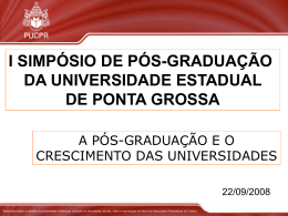 Mesa Redonda - Importância da Pós-Graduação para o crescimento