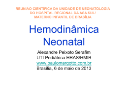 Hemodinâmica Neonatal - Paulo Roberto Margotto