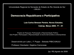 Democracia Republicana e Participativa Luiz