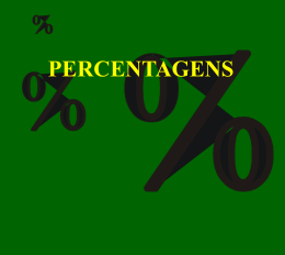 Percentagens