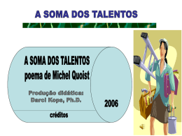 A Soma dos Talentos