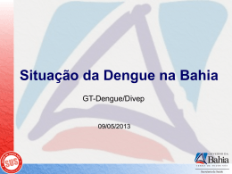 Situção da Dengue Bahia 090513