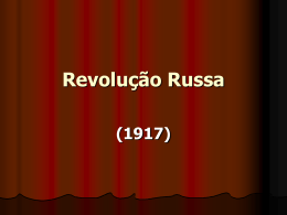 Revolução Russa - Aulas do Prof. Tadeu