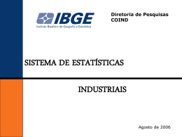 Sistema estatísticas industriais
