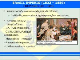 I REINADO (1822 – 1831)