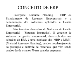 CONCEITO DE ERP