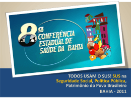 Secretaria da Sa&uacute;de - Governo do Estado da Bahia