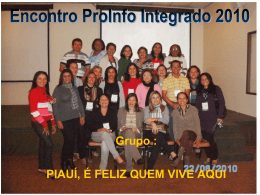 Encontro ProInfo Integrado 2010 - Piauí