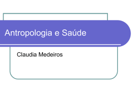 Antropologia e Saúde - Universidade Castelo Branco