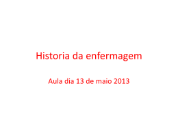 Historia da enfermagem