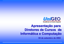 ApresForum de Diretores de Cursos Comput