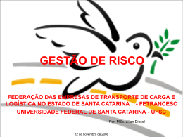 GESTÃO DE RISCO - Labtrans.ufsc.br Blogs