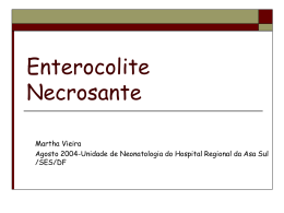 Enterocolite necrosante (Apresentação)