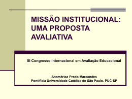III Congresso Internacional em Avaliação Educacional - PUC-SP
