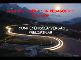 guia do supervisor pedag&oacute;gico &ndash; sp/see-mg