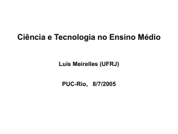 Ciência e Tecnologia no Ensino Médio - Maxwell - PUC-Rio
