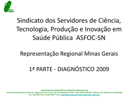 propostas em andamento asfoc-sn/mg