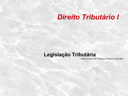 Legislação Tributária