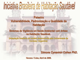 Organização da Rede Brasileira de Habitação Saudável