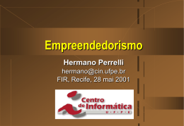 Empreendedorismo - Centro de Informática da UFPE