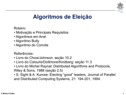 Algoritmos de Elei&ccedil;&atilde;o - PUC-Rio