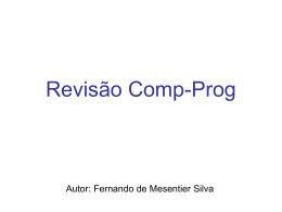 Revisão Comp-Prog