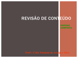 REVIS&Atilde;O DE CONTE&Uacute;DO
