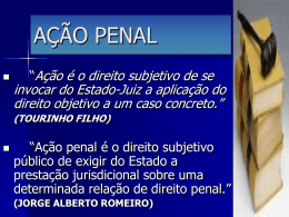 a&ccedil;&atilde;o penal privada