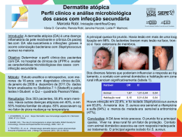Dermatite atópica - perfil clínico e análise microbiológica