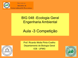 Slide 1 - Ecologia e Gestão Ambiental