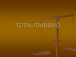 TOTALITARISMO - Direito Vespertino A UniCeub