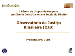 Observatório da Justiça Brasileira (OJB)